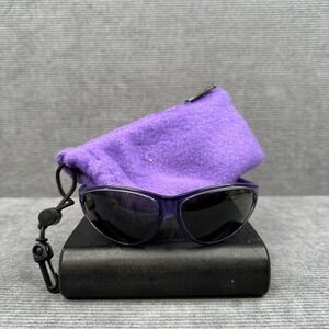 Smith Sliver Y2K Sunglasses Purple Wrap Glass Lens Made‎ in Italy Sporty Eyewear